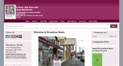 Desktop Screenshot of broadwaybooks.net