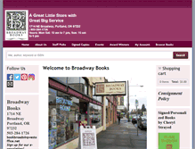 Tablet Screenshot of broadwaybooks.net